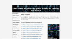 Desktop Screenshot of cyberjournals.com